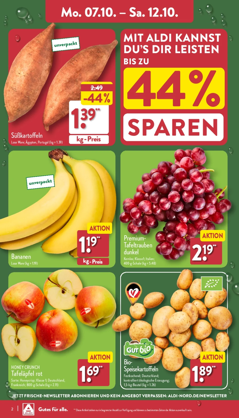 Aldi Nord October 2024 Wöchentliche Angebote, Rabatte, Ermäßigungen und digitale Gutscheine.