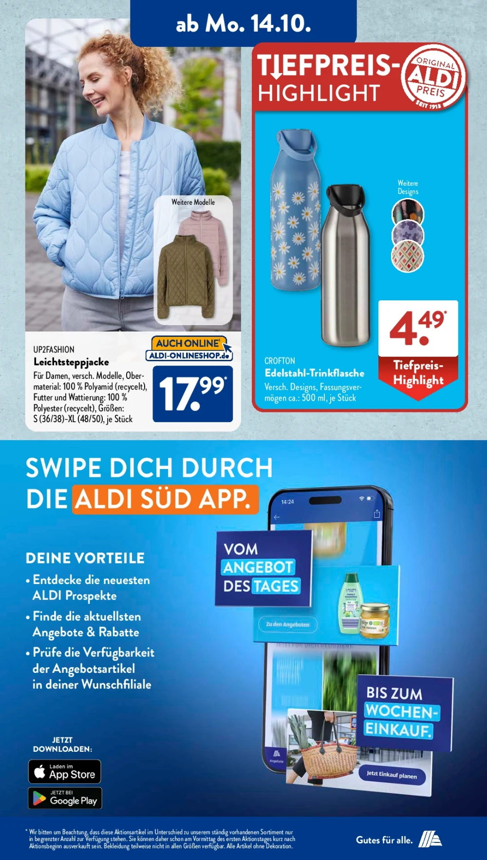 Aldi Süd Black Friday October 2024 Wöchentliche Angebote, Rabatte, Ermäßigungen und digitale Gutscheine.