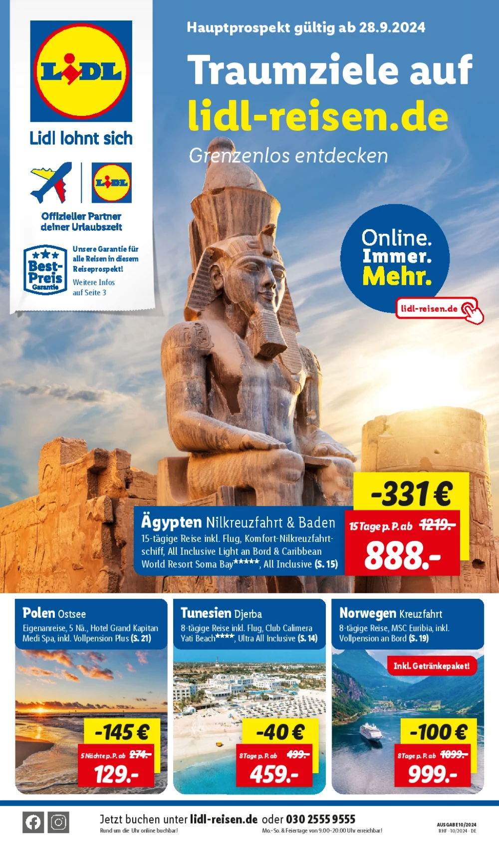 Lidl Oktober Reise Highlights