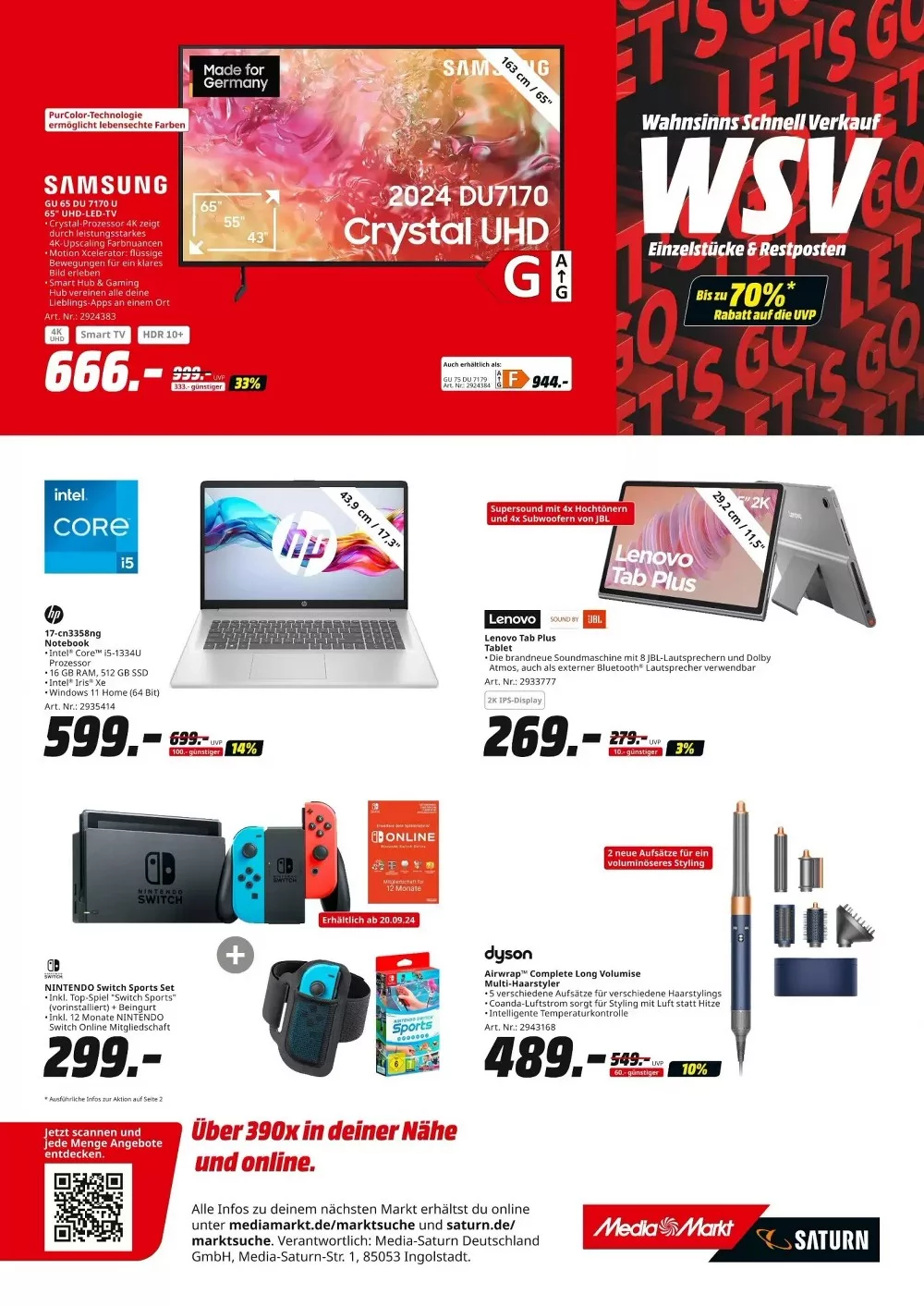 MediaMarkt Prospekt October 2024 Wöchentliche Angebote, Rabatte, Ermäßigungen und digitale Gutscheine.