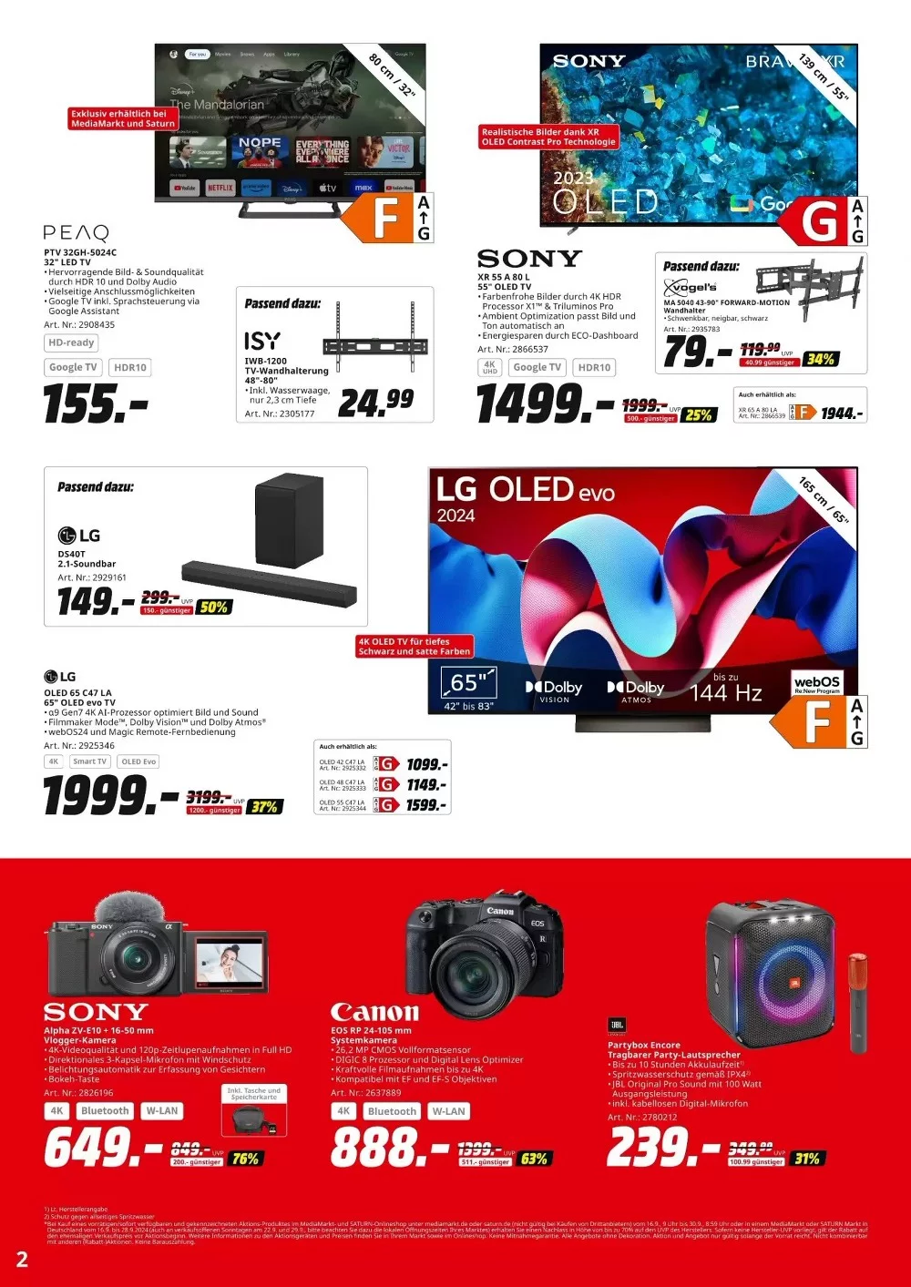 MediaMarkt Prospekt October 2024 Wöchentliche Angebote, Rabatte, Ermäßigungen und digitale Gutscheine.