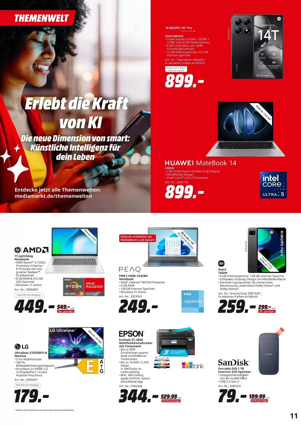 MediaMarkt Prospekt October 2024 Wöchentliche Angebote, Rabatte, Ermäßigungen und digitale Gutscheine.