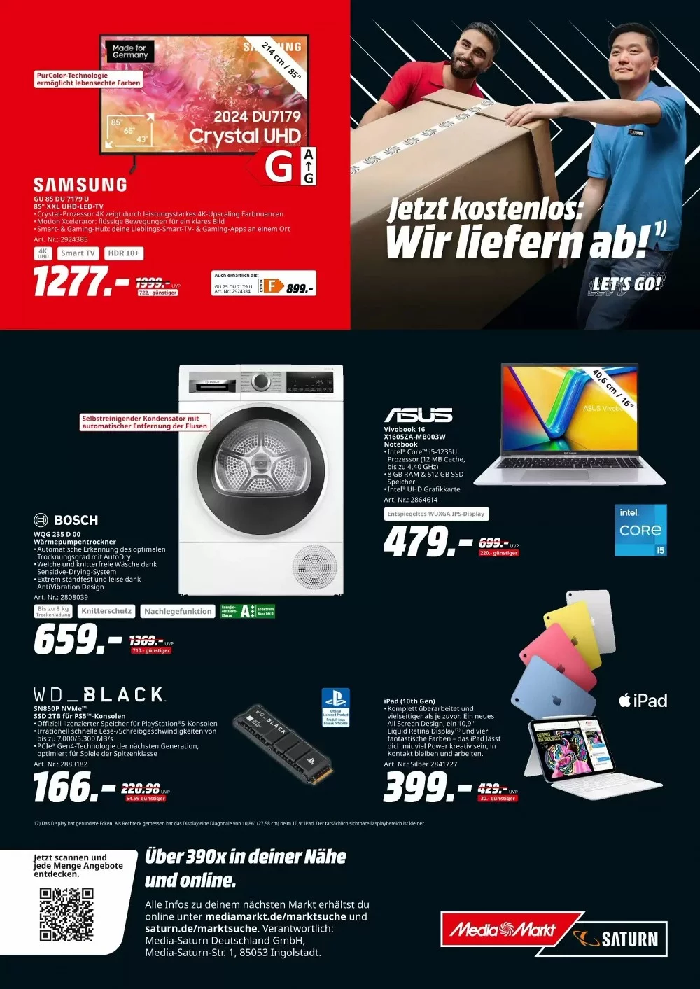 MediaMarkt Prospekt October 2024 Wöchentliche Angebote, Rabatte, Ermäßigungen und digitale Gutscheine.