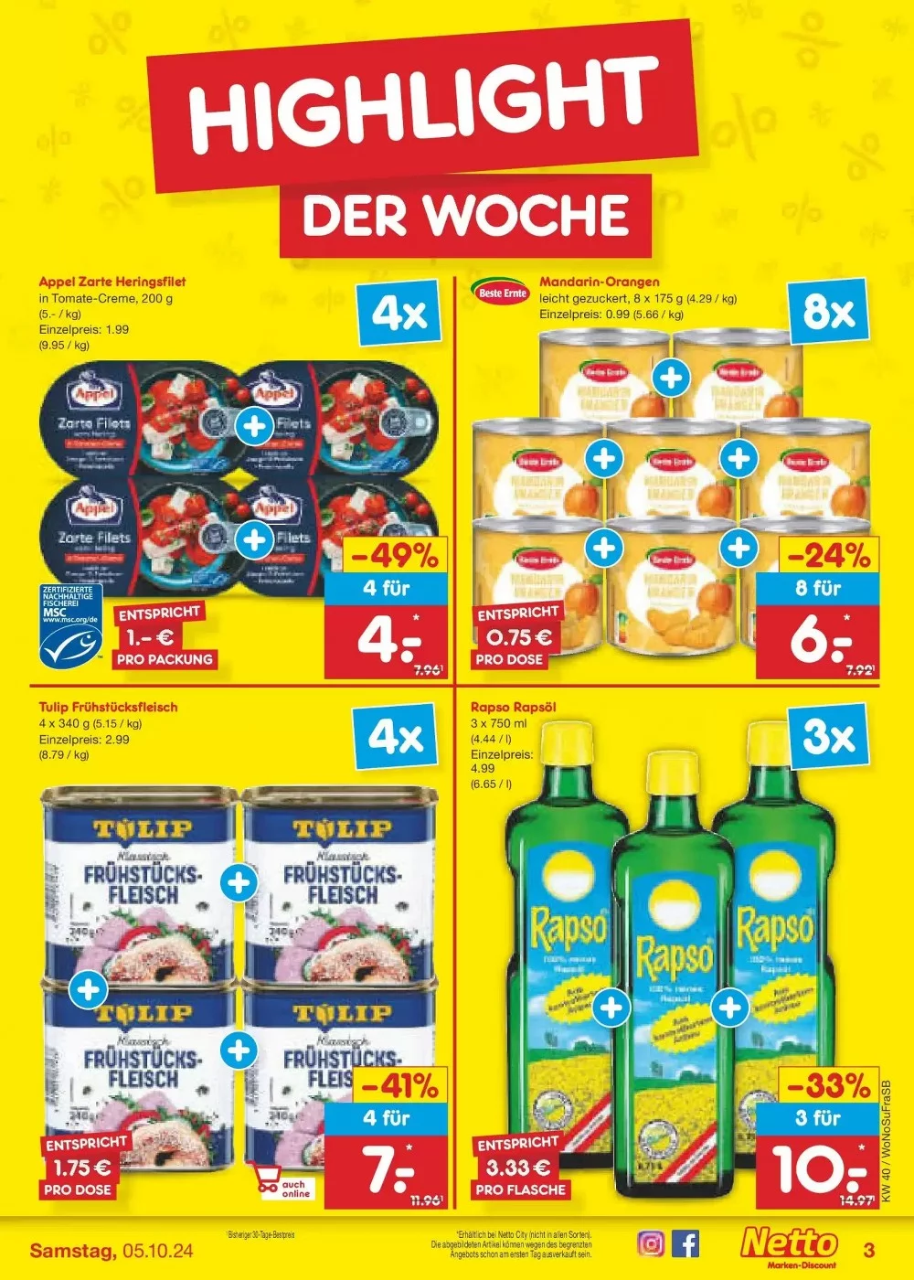 Netto Marken-Discount Black Friday October 2024 Wöchentliche Angebote, Rabatte, Ermäßigungen und digitale Gutscheine.