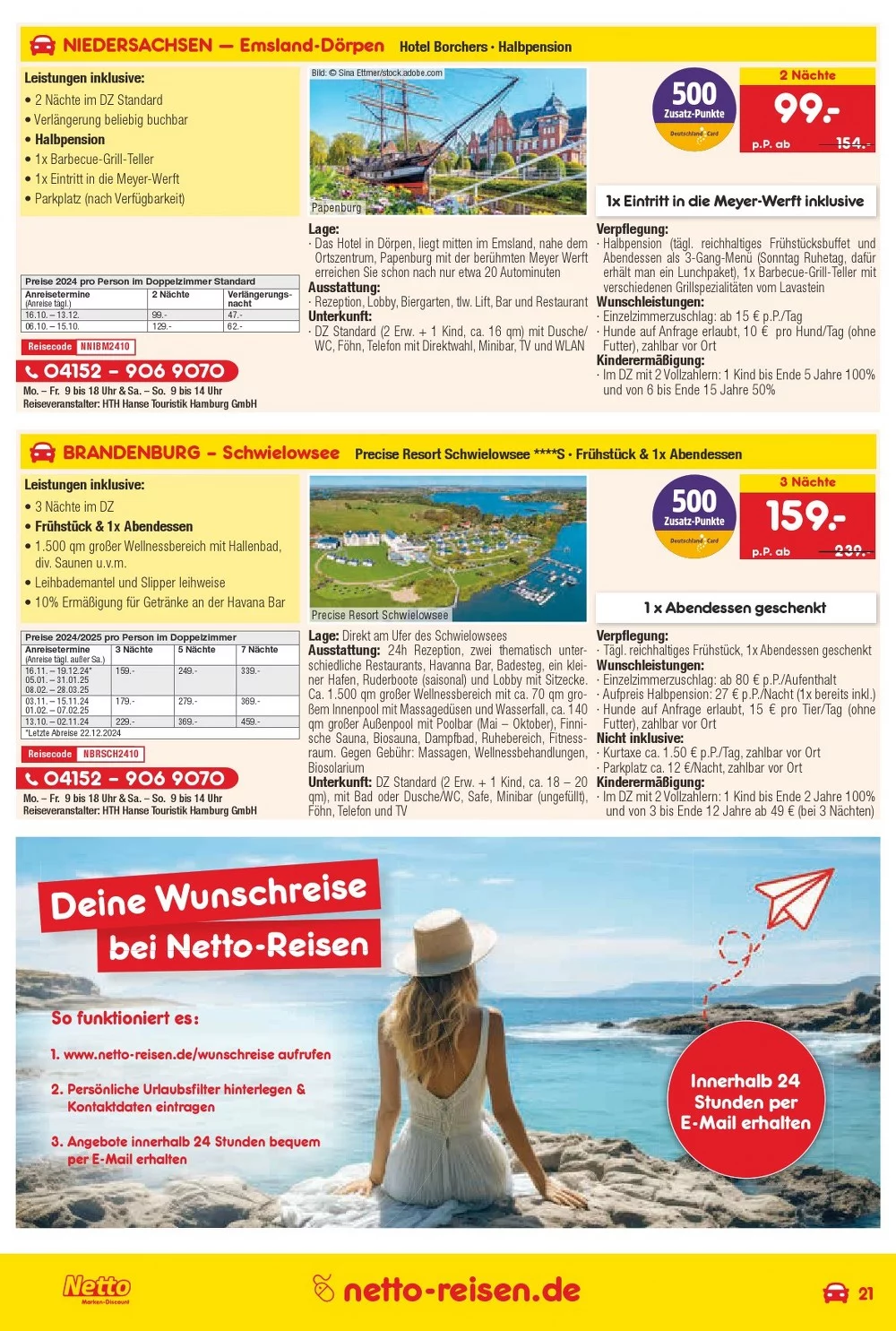 Netto Marken-Discount Reisen October 2024 Wöchentliche Angebote, Rabatte, Ermäßigungen und digitale Gutscheine.