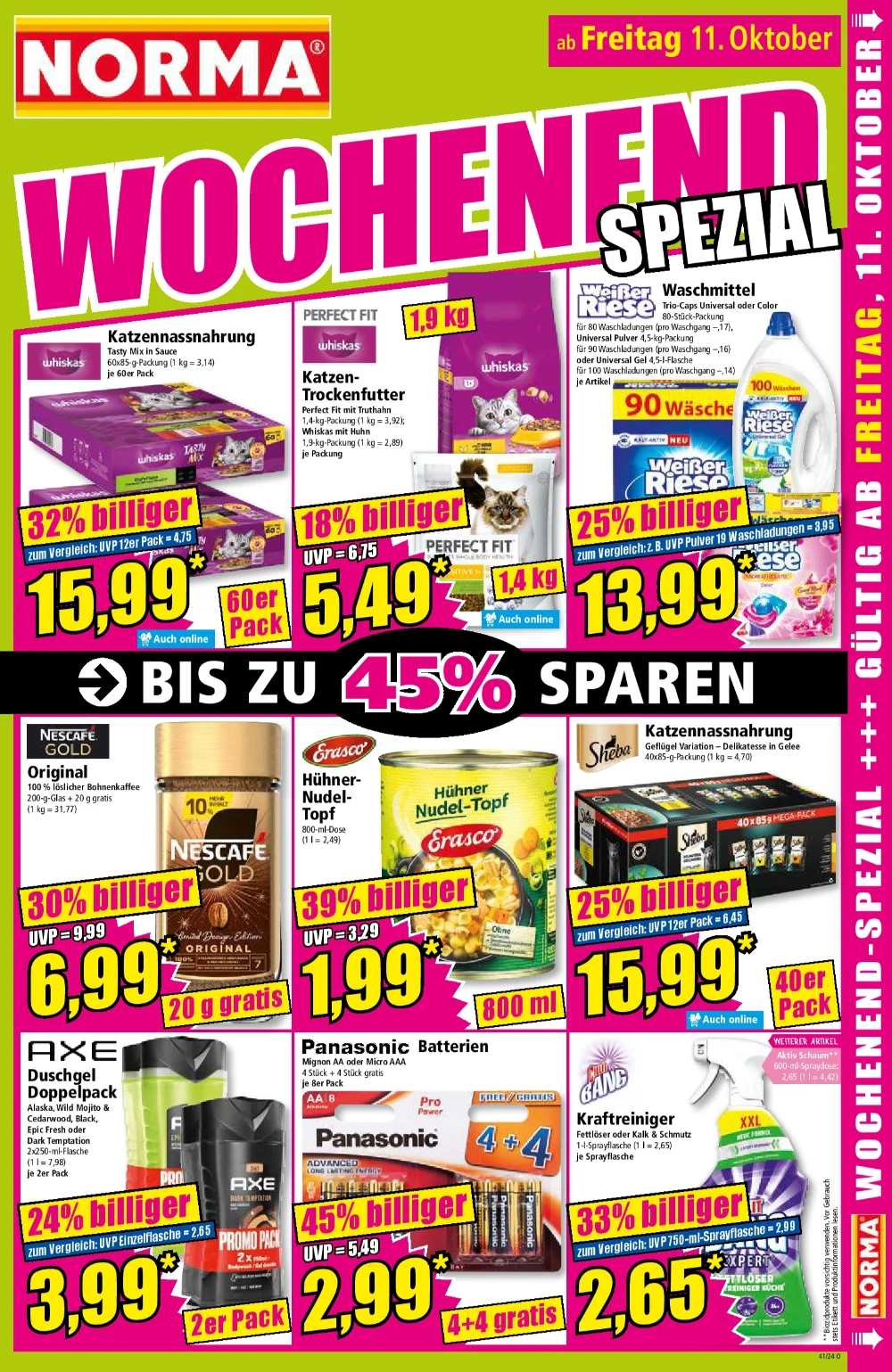 Norma Black Friday October 2024 Wöchentliche Angebote, Rabatte, Ermäßigungen und digitale Gutscheine.