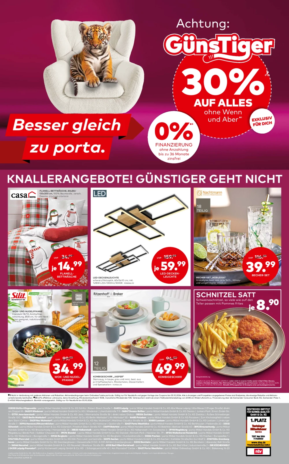 Porta Black Friday October 2024 Wöchentliche Angebote, Rabatte, Ermäßigungen und digitale Gutscheine.