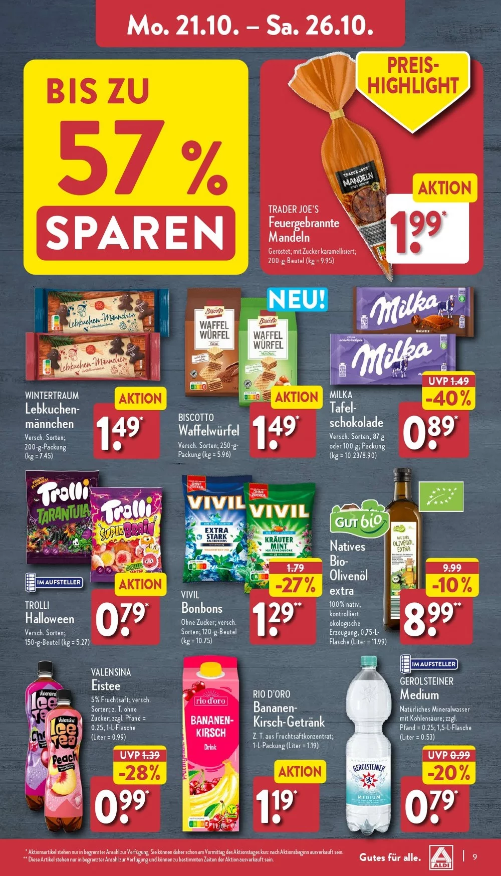 Aldi Nord Prospekt October 2024 Wöchentliche Angebote, Rabatte, Ermäßigungen und digitale Gutscheine.