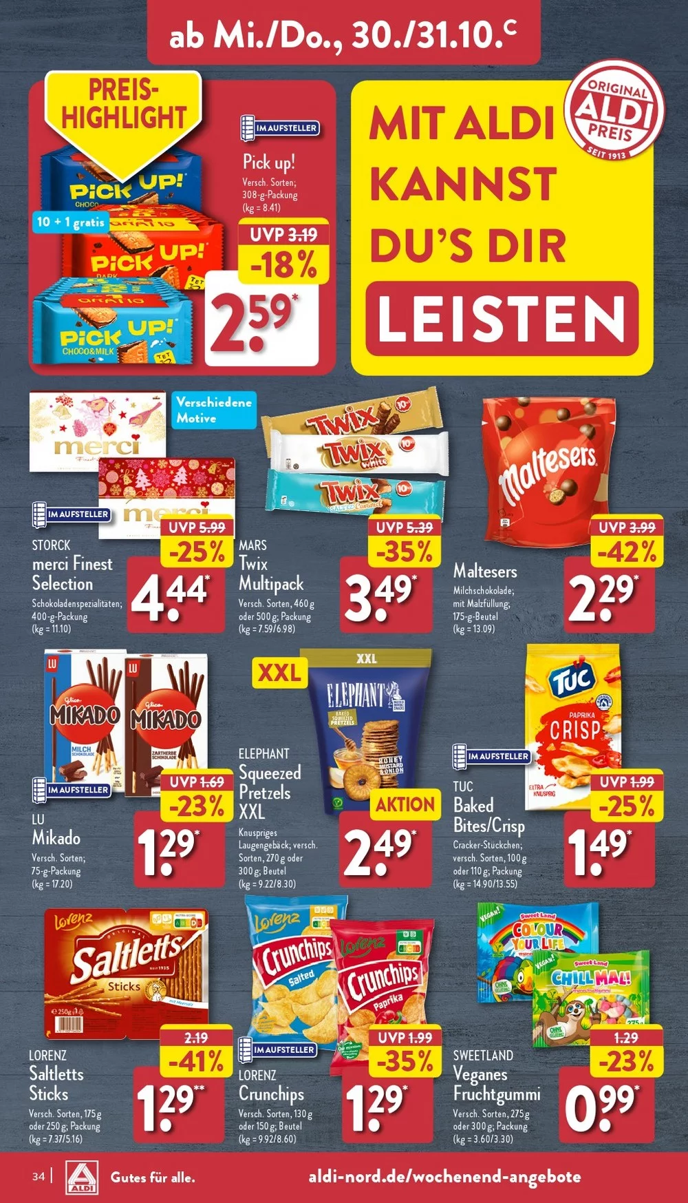 Aldi Nord October 2024 Wöchentliche Angebote, Rabatte, Ermäßigungen und digitale Gutscheine.