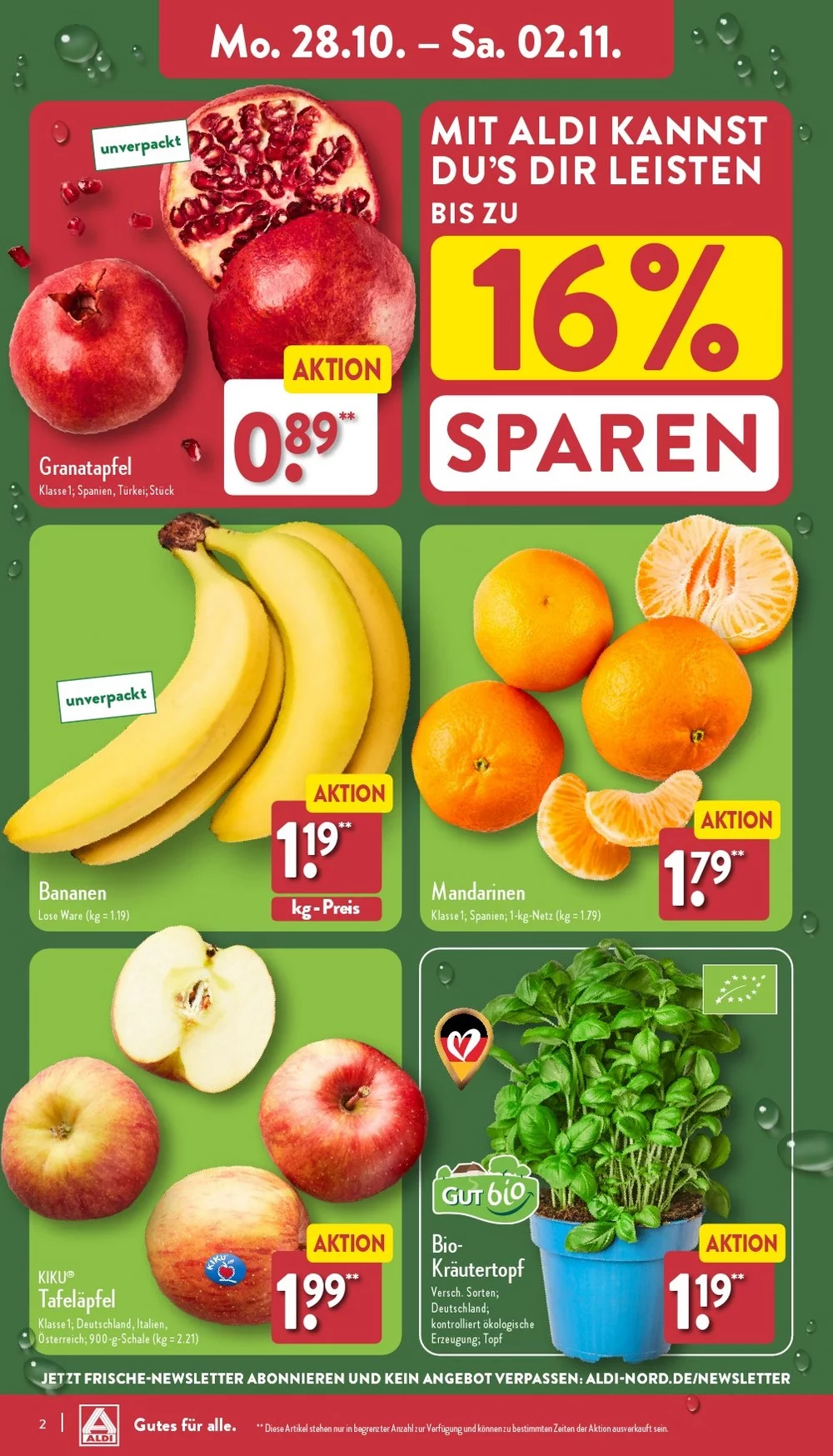 Aldi Nord October 2024 Wöchentliche Angebote, Rabatte, Ermäßigungen und digitale Gutscheine.