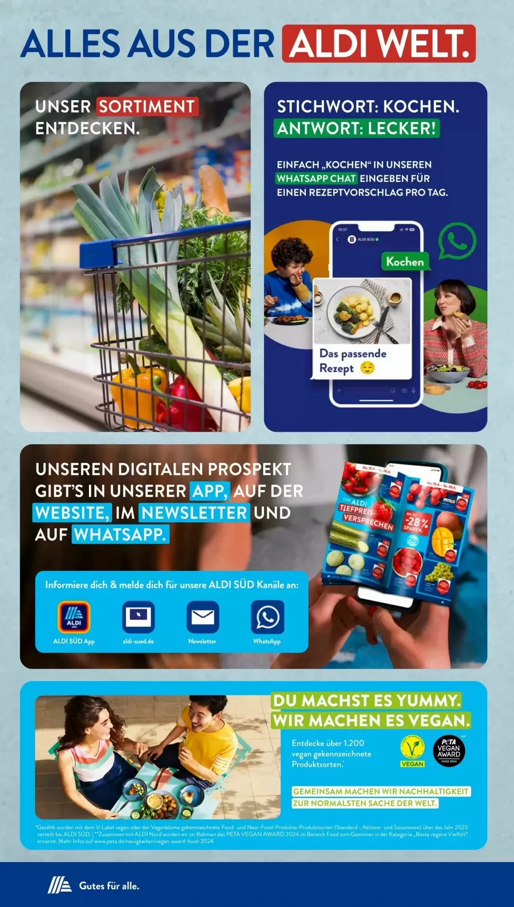 Aldi Süd Prospekt October 2024 Wöchentliche Angebote, Rabatte, Ermäßigungen und digitale Gutscheine.