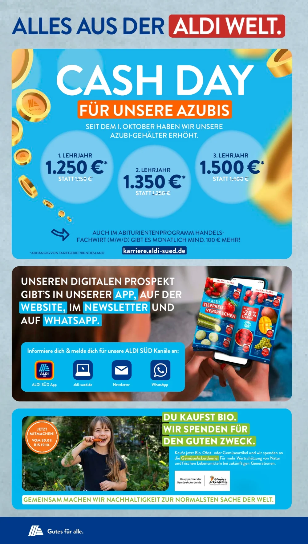 Aldi Süd October 2024 Wöchentliche Angebote, Rabatte, Ermäßigungen und digitale Gutscheine.