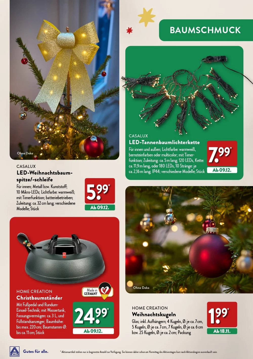 Aldi Süd Weihnachten October 2024 Wöchentliche Angebote, Rabatte, Ermäßigungen und digitale Gutscheine.