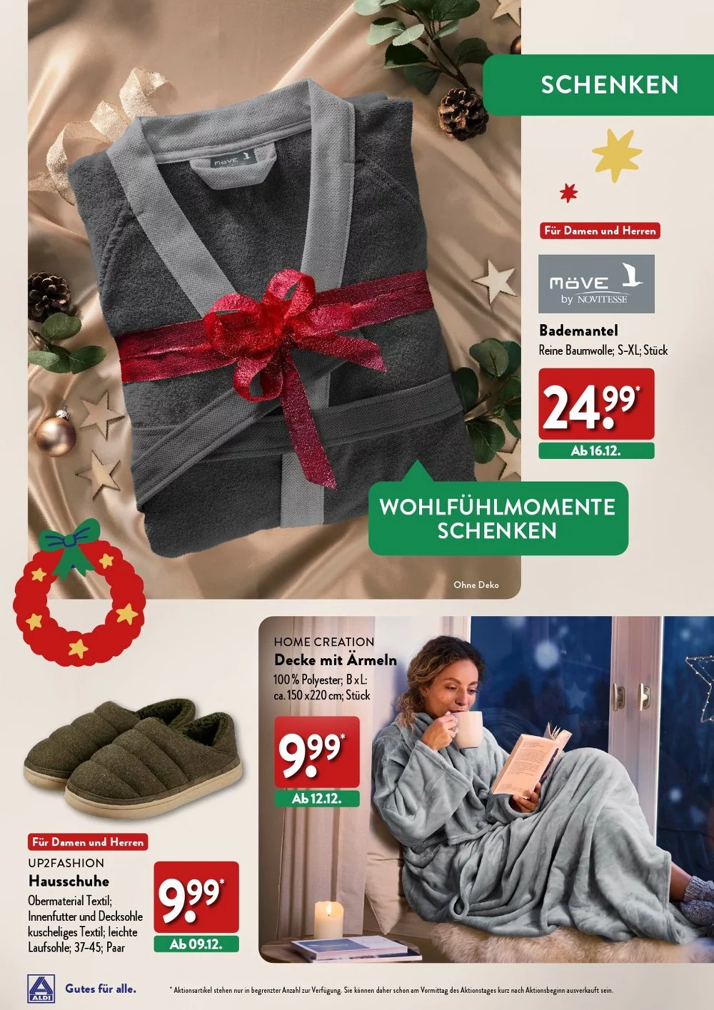 Aldi Nord Weihnachten October 2024 Wöchentliche Angebote, Rabatte, Ermäßigungen und digitale Gutscheine.