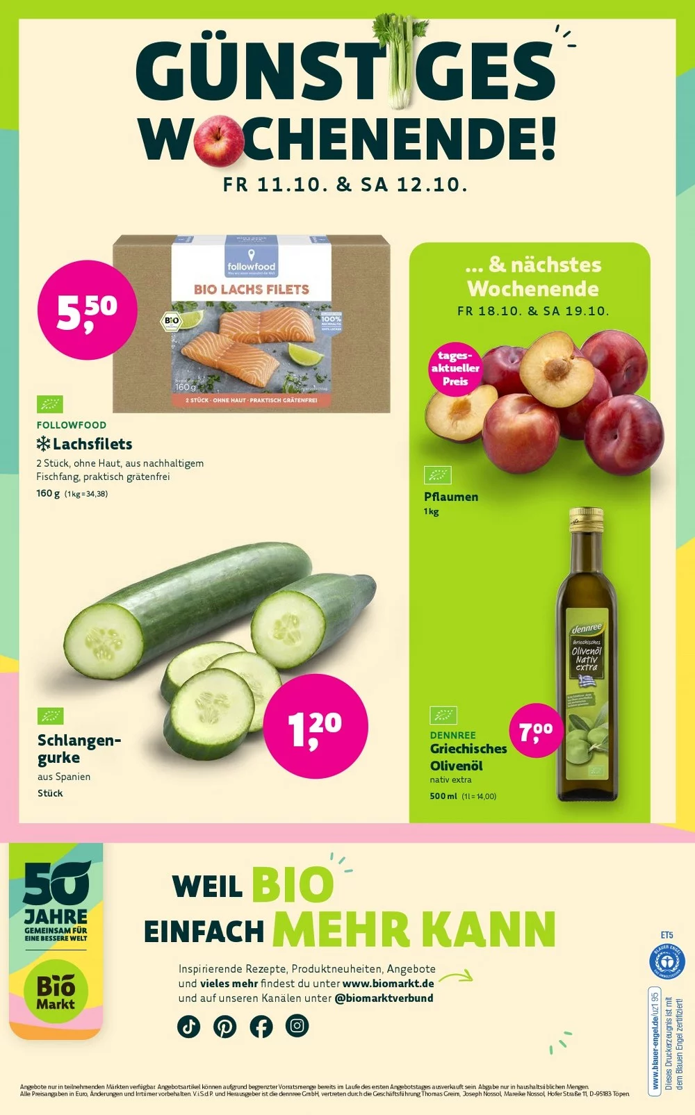 Denn's Biomarkt Black Friday October 2024 Wöchentliche Angebote, Rabatte, Ermäßigungen und digitale Gutscheine.