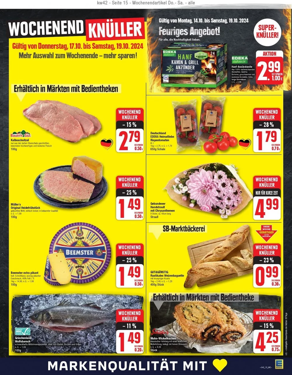 Edeka Black Friday October 2024 Wöchentliche Angebote, Rabatte, Ermäßigungen und digitale Gutscheine.