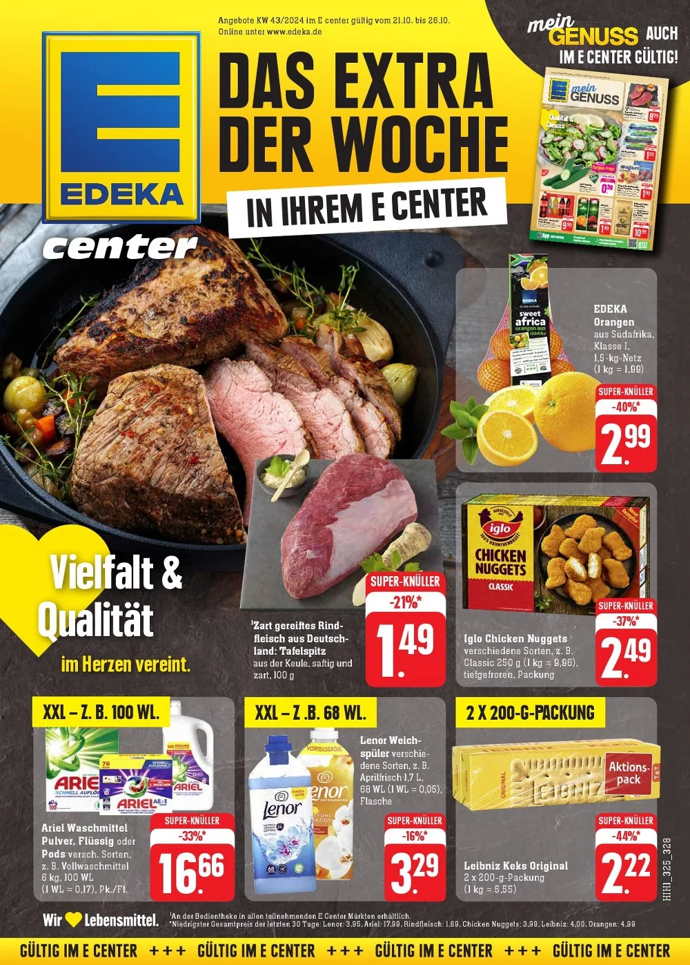 Edeka Südwest Prospekt October 2024 Wöchentliche Angebote, Rabatte, Ermäßigungen und digitale Gutscheine.