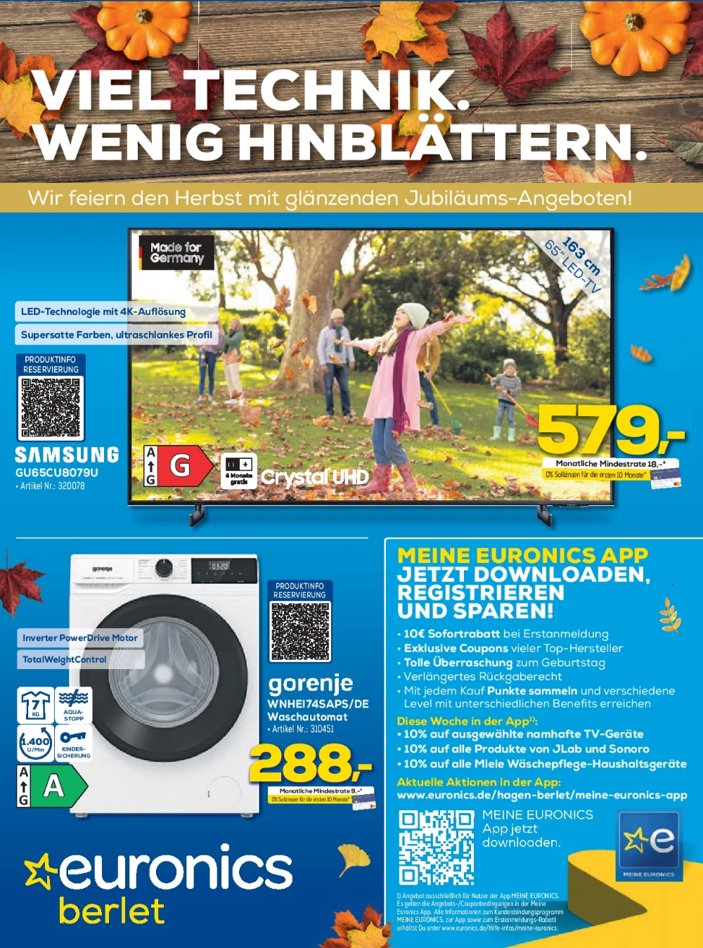 Euronics Black Friday October 2024 Wöchentliche Angebote, Rabatte, Ermäßigungen und digitale Gutscheine.