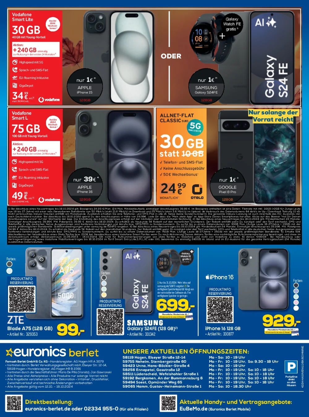 Euronics Black Friday October 2024 Wöchentliche Angebote, Rabatte, Ermäßigungen und digitale Gutscheine.