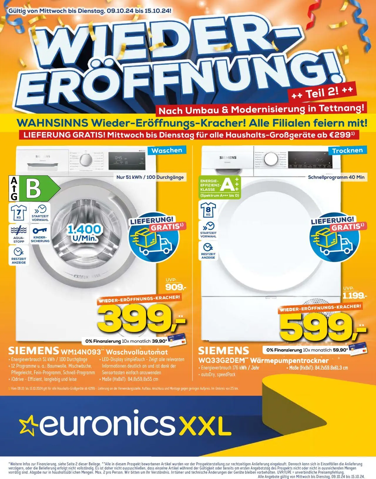 Euronics XXL Prospekt October 2024 Wöchentliche Angebote, Rabatte, Ermäßigungen und digitale Gutscheine.