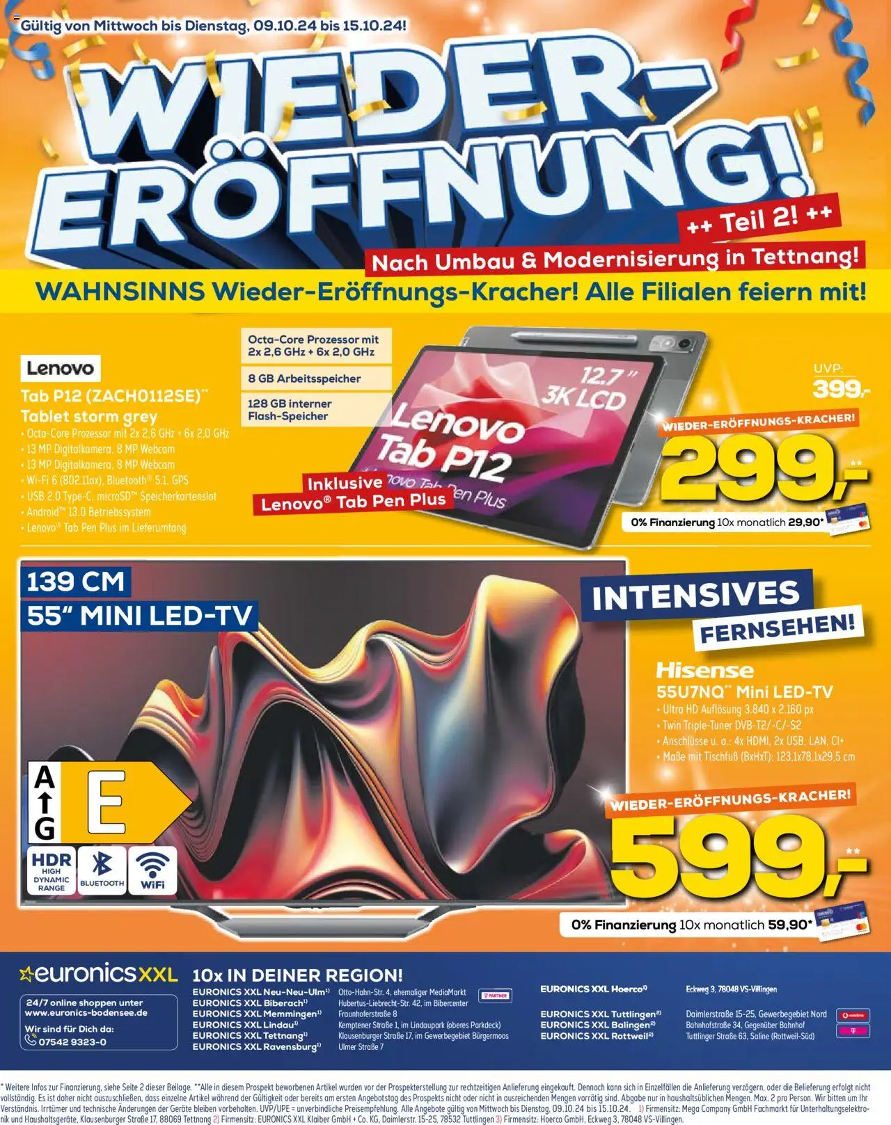 Euronics XXL Prospekt October 2024 Wöchentliche Angebote, Rabatte, Ermäßigungen und digitale Gutscheine.