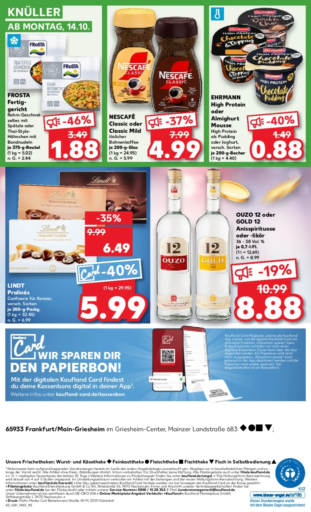 Kaufland Prospekt October 2024 Wöchentliche Angebote, Rabatte, Ermäßigungen und digitale Gutscheine.