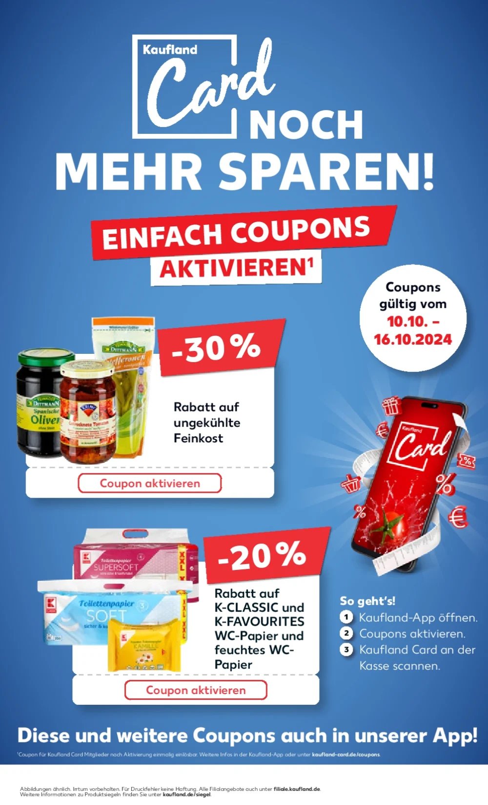 Kaufland Prospekt October 2024 Wöchentliche Angebote, Rabatte, Ermäßigungen und digitale Gutscheine.