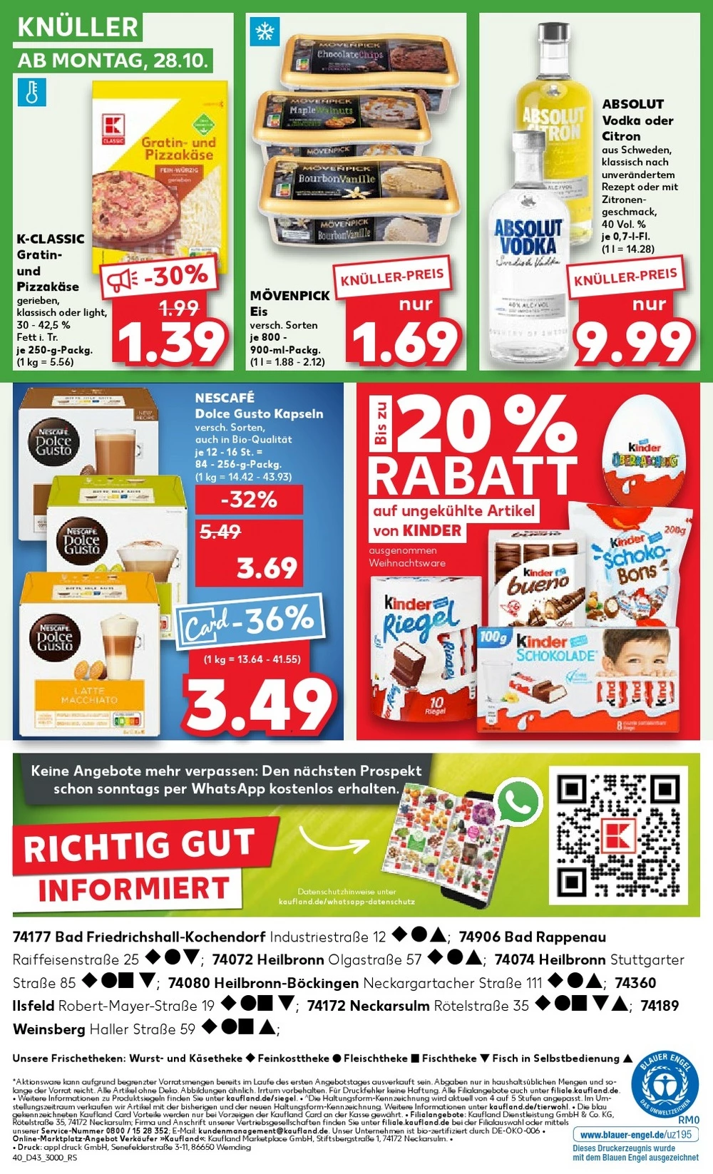 Kaufland October 2024 Wöchentliche Angebote, Rabatte, Ermäßigungen und digitale Gutscheine.