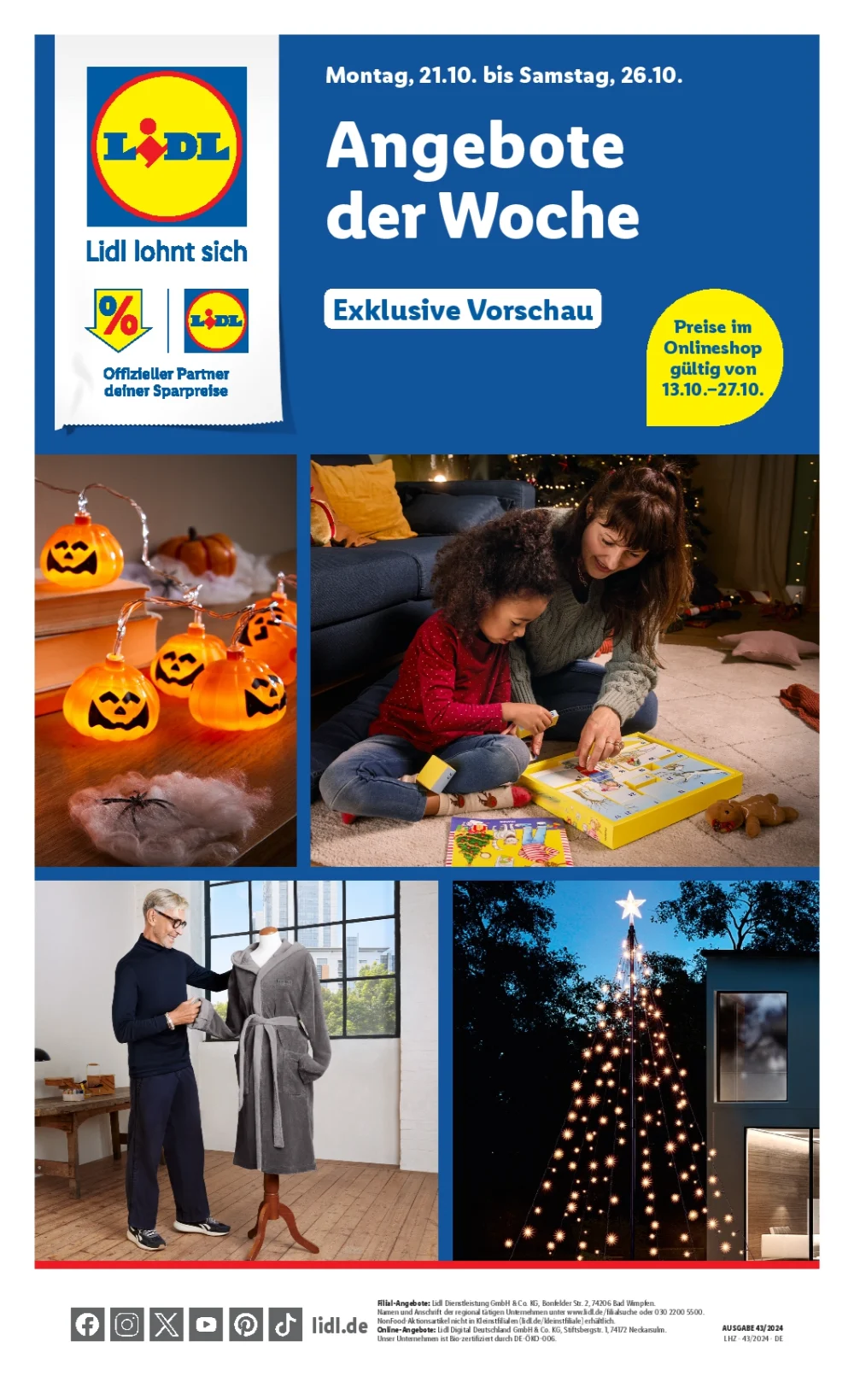 Lidl Prospekt October 2024 Wöchentliche Angebote, Rabatte, Ermäßigungen und digitale Gutscheine.