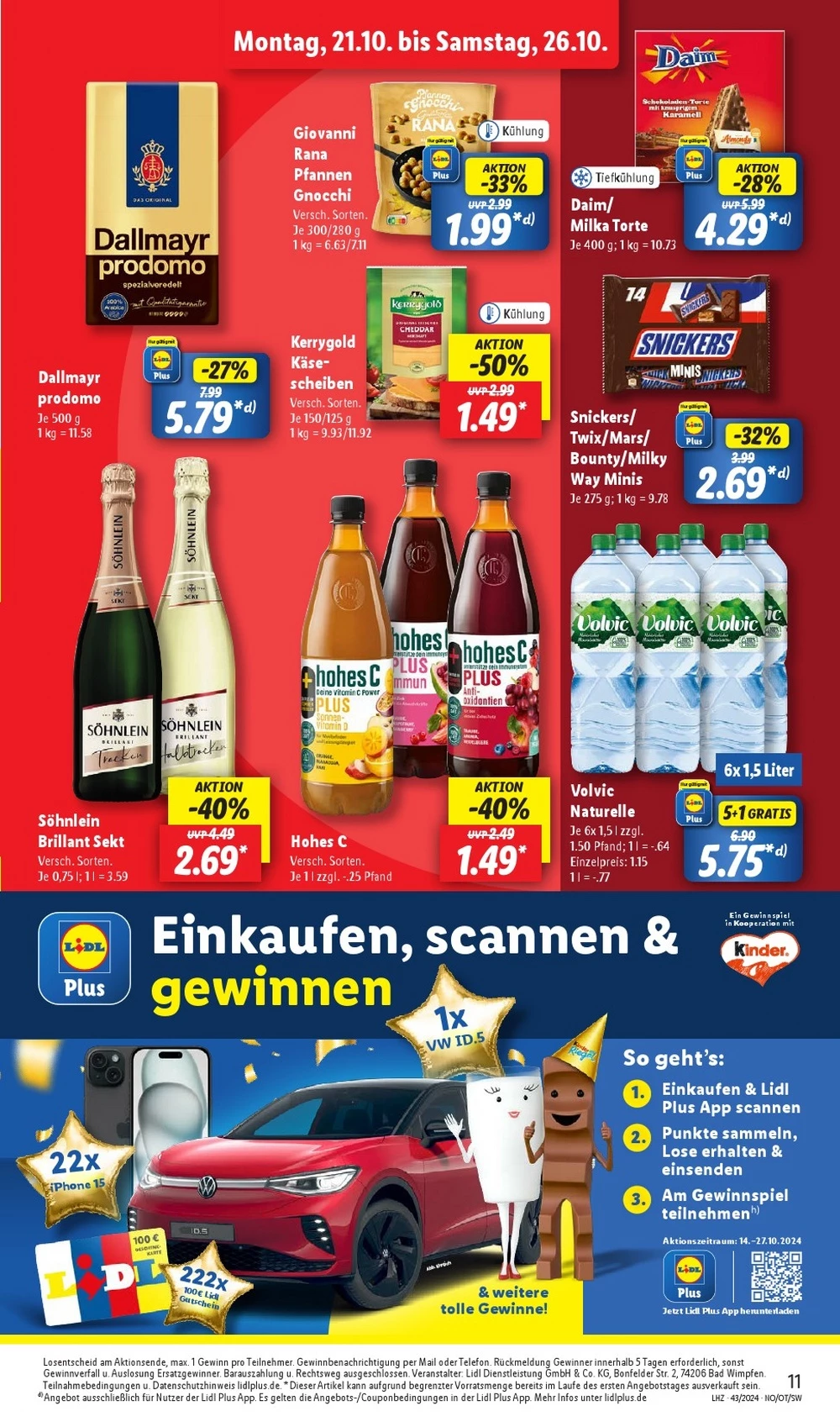 Lidl October 2024 Wöchentliche Angebote, Rabatte, Ermäßigungen und digitale Gutscheine.