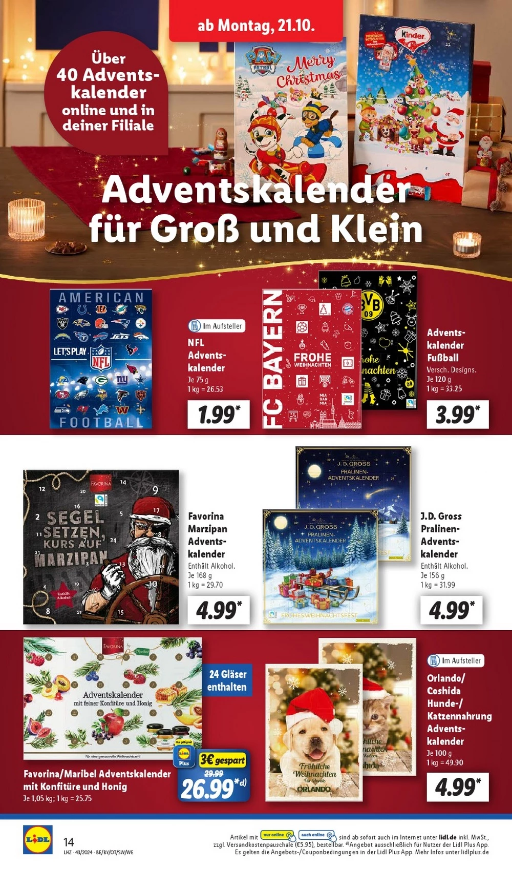 Lidl October 2024 Wöchentliche Angebote, Rabatte, Ermäßigungen und digitale Gutscheine.