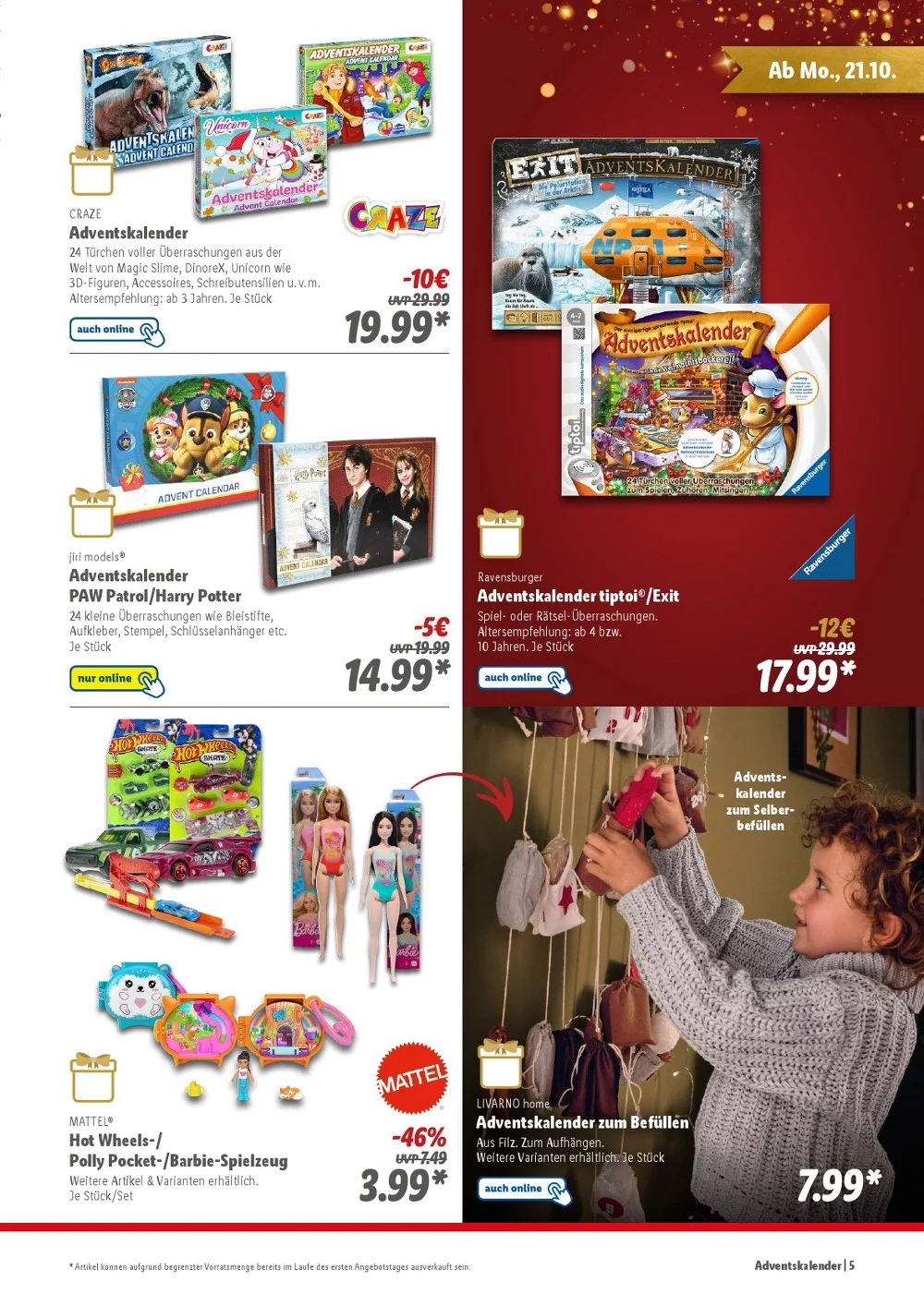 Lidl Weihnachten October 2024 Wöchentliche Angebote, Rabatte, Ermäßigungen und digitale Gutscheine.