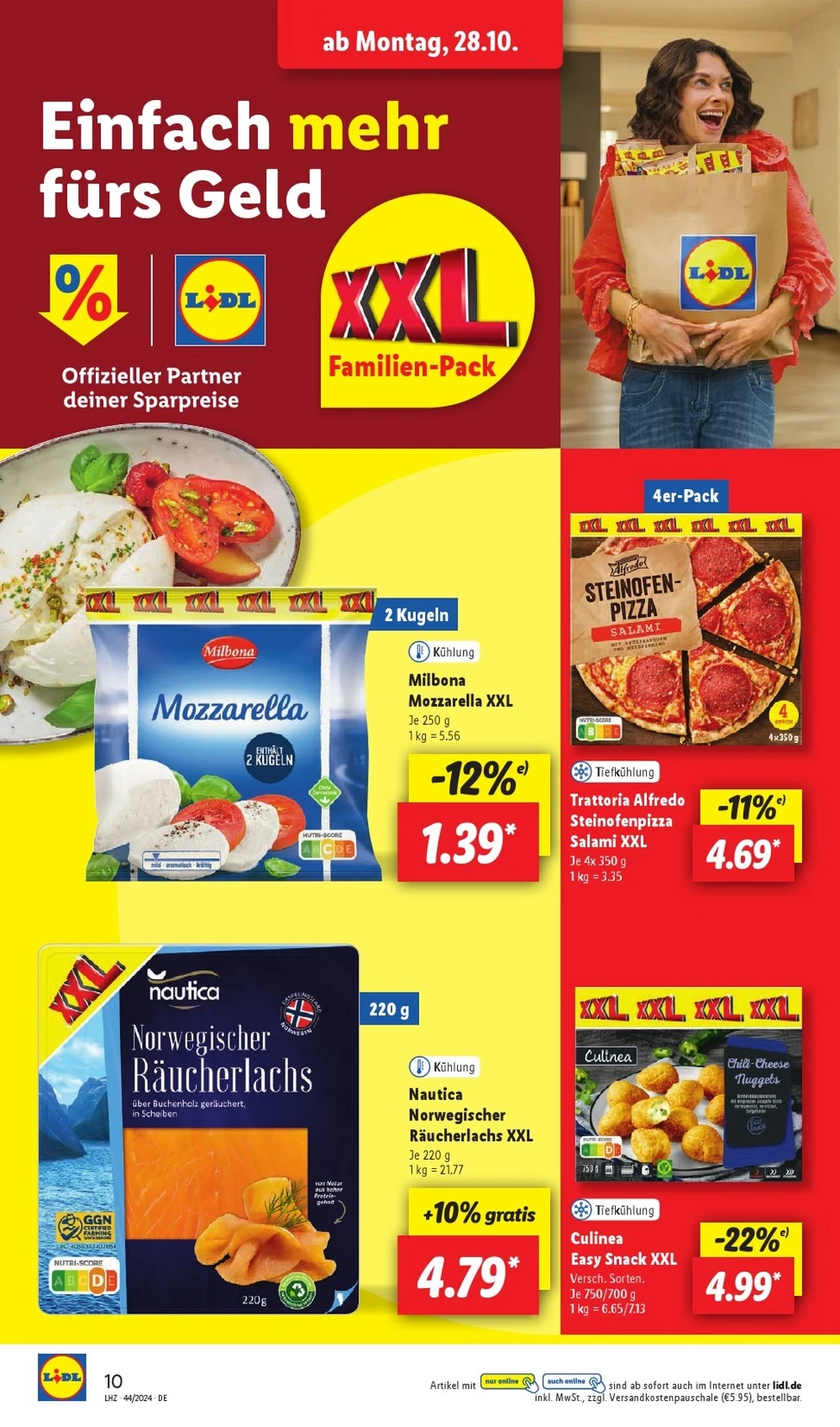 Lidl October 2024 Wöchentliche Angebote, Rabatte, Ermäßigungen und digitale Gutscheine.