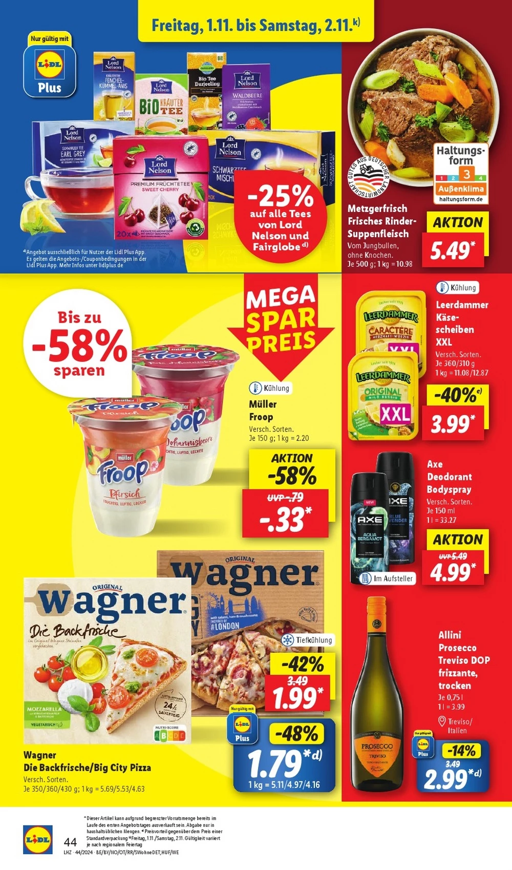 Lidl October 2024 Wöchentliche Angebote, Rabatte, Ermäßigungen und digitale Gutscheine.