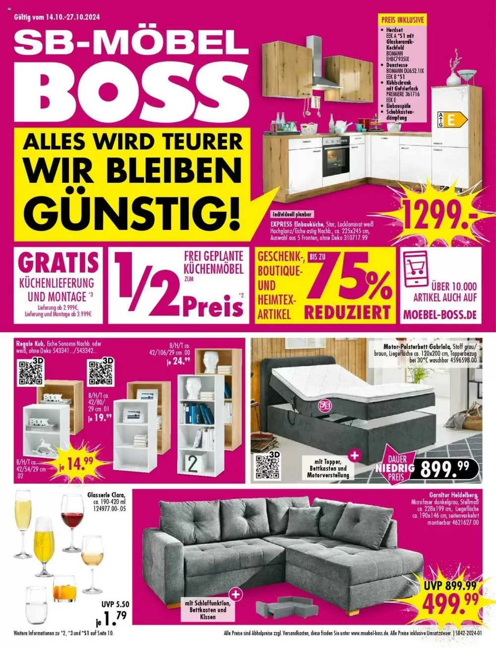 Möbel Boss October 2024 Wöchentliche Angebote, Rabatte, Ermäßigungen und digitale Gutscheine.