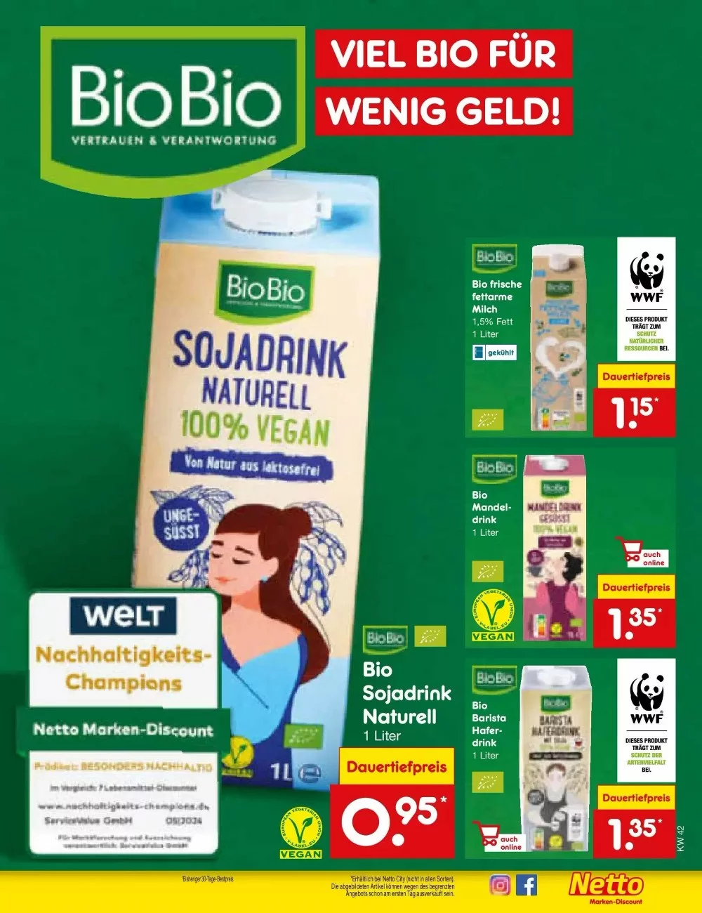 Netto Marken-Discount Prospekt October 2024 Wöchentliche Angebote, Rabatte, Ermäßigungen und digitale Gutscheine.