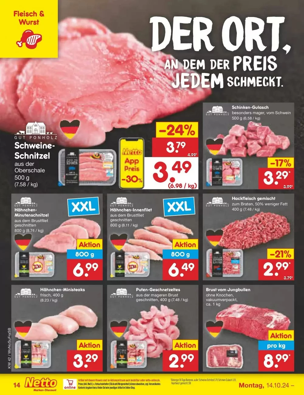 Netto Marken-Discount Prospekt October 2024 Wöchentliche Angebote, Rabatte, Ermäßigungen und digitale Gutscheine.