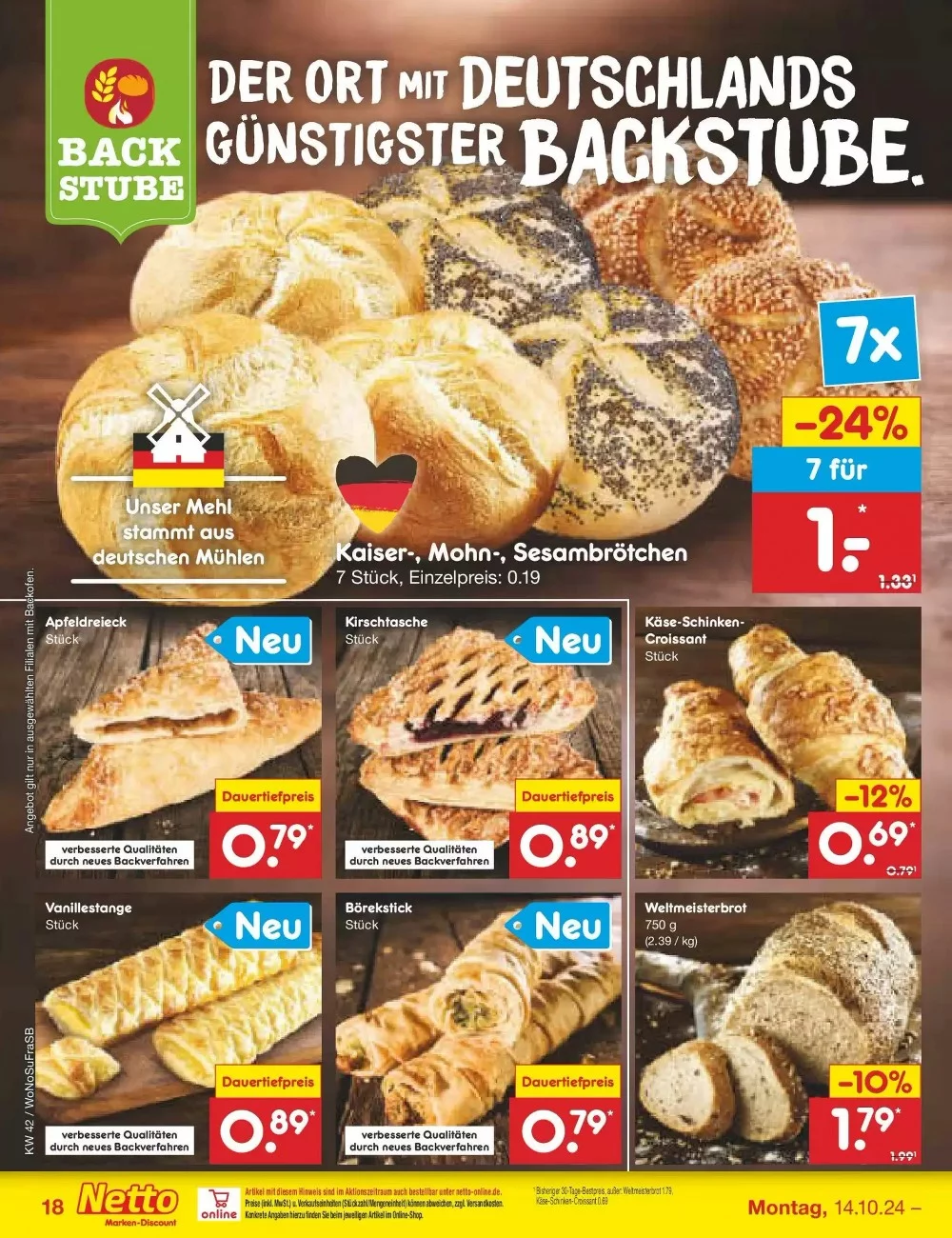 Netto Marken-Discount Prospekt October 2024 Wöchentliche Angebote, Rabatte, Ermäßigungen und digitale Gutscheine.