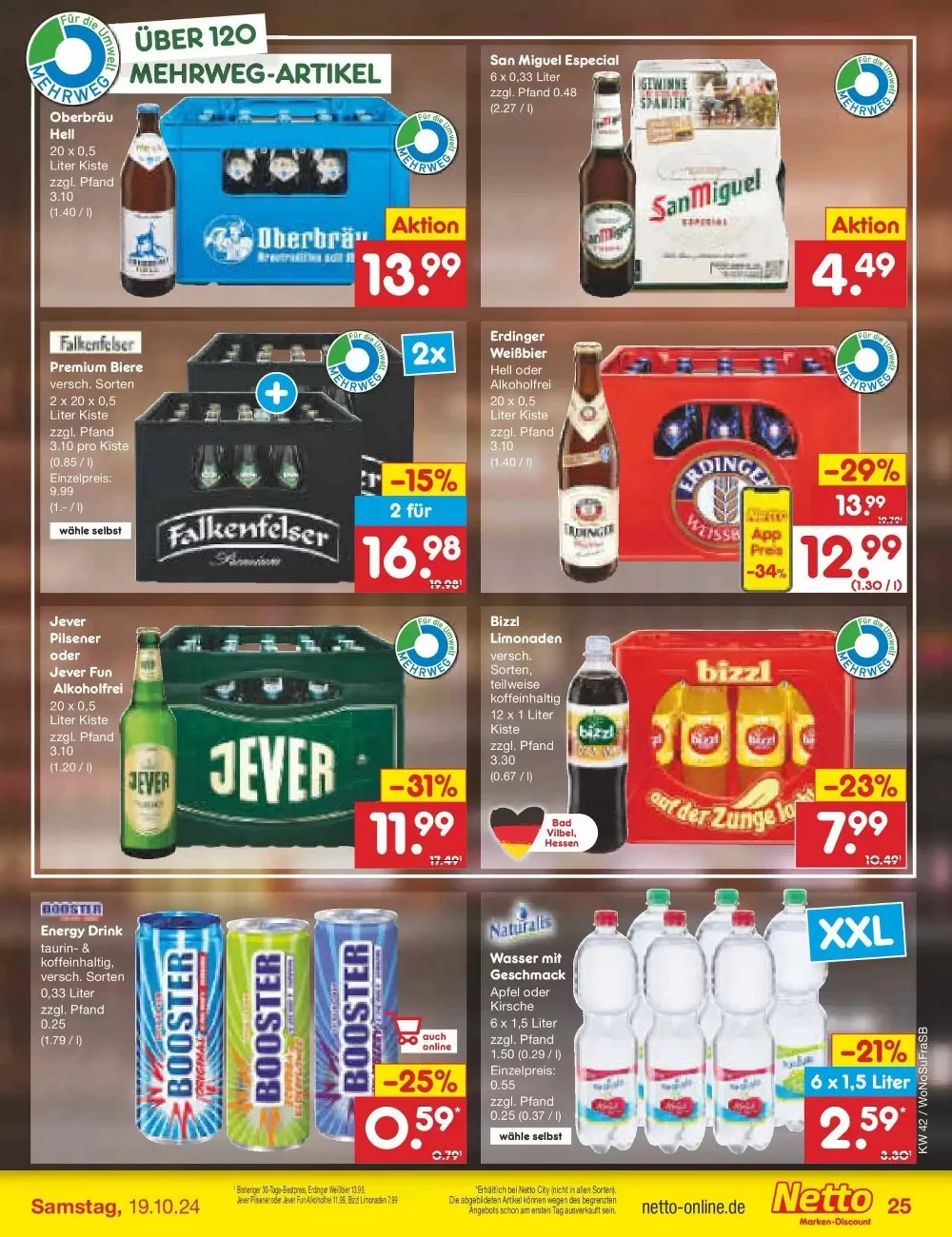 Netto Marken-Discount Prospekt October 2024 Wöchentliche Angebote, Rabatte, Ermäßigungen und digitale Gutscheine.