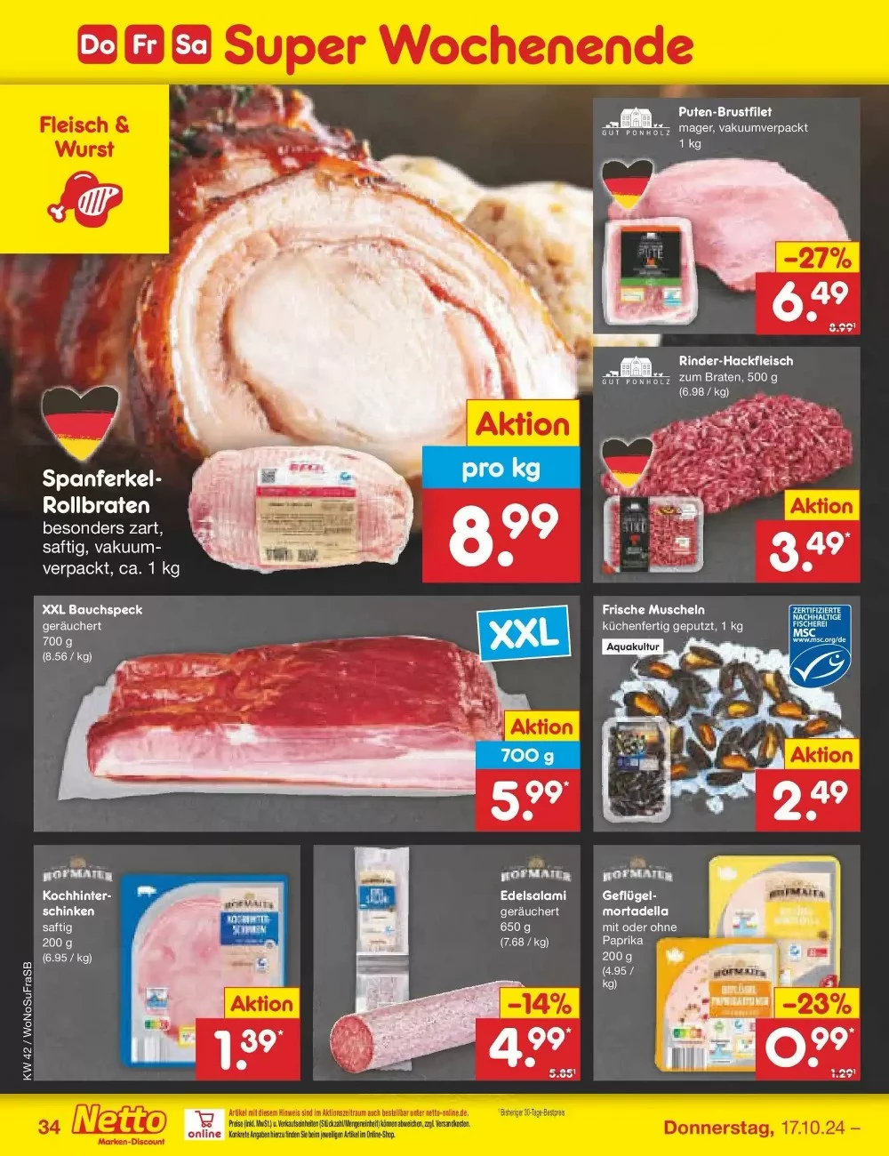 Netto Marken-Discount Prospekt October 2024 Wöchentliche Angebote, Rabatte, Ermäßigungen und digitale Gutscheine.