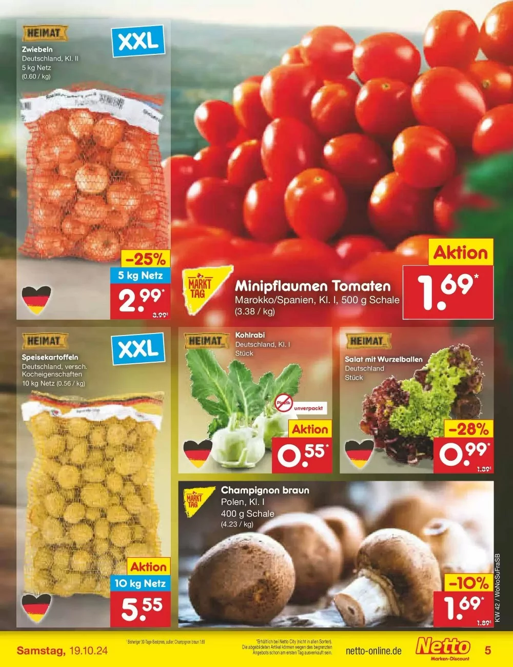 Netto Marken-Discount Prospekt October 2024 Wöchentliche Angebote, Rabatte, Ermäßigungen und digitale Gutscheine.