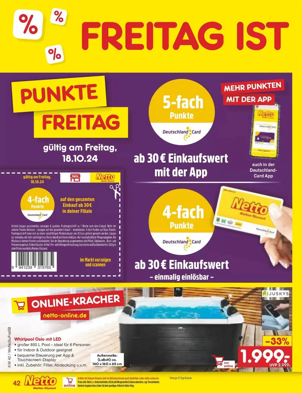 Netto Marken-Discount Prospekt October 2024 Wöchentliche Angebote, Rabatte, Ermäßigungen und digitale Gutscheine.