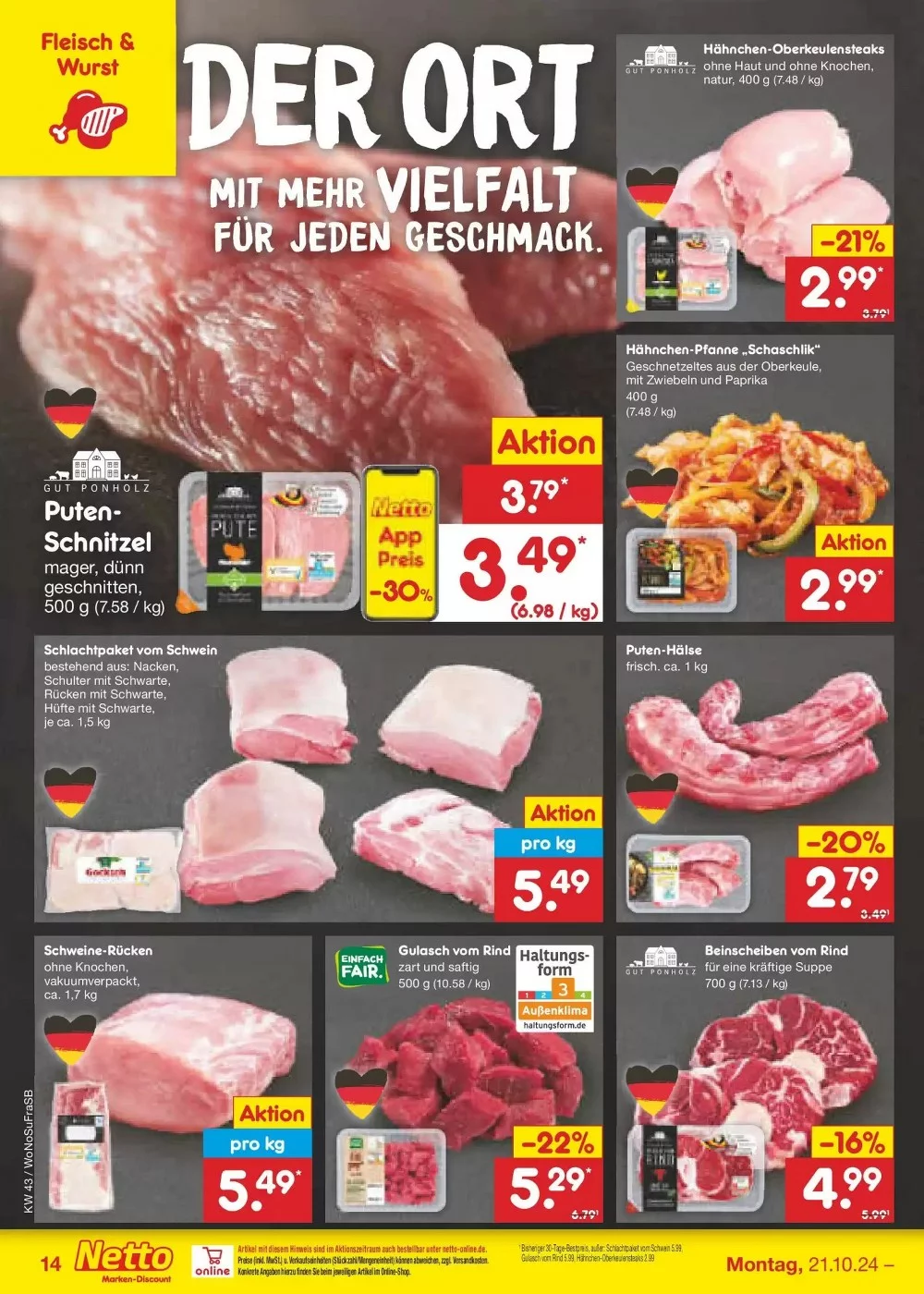 Netto Marken-Discount October 2024 Wöchentliche Angebote, Rabatte, Ermäßigungen und digitale Gutscheine.