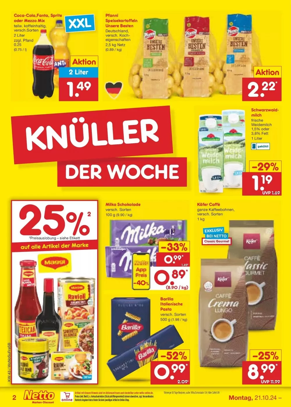 Netto Marken-Discount October 2024 Wöchentliche Angebote, Rabatte, Ermäßigungen und digitale Gutscheine.