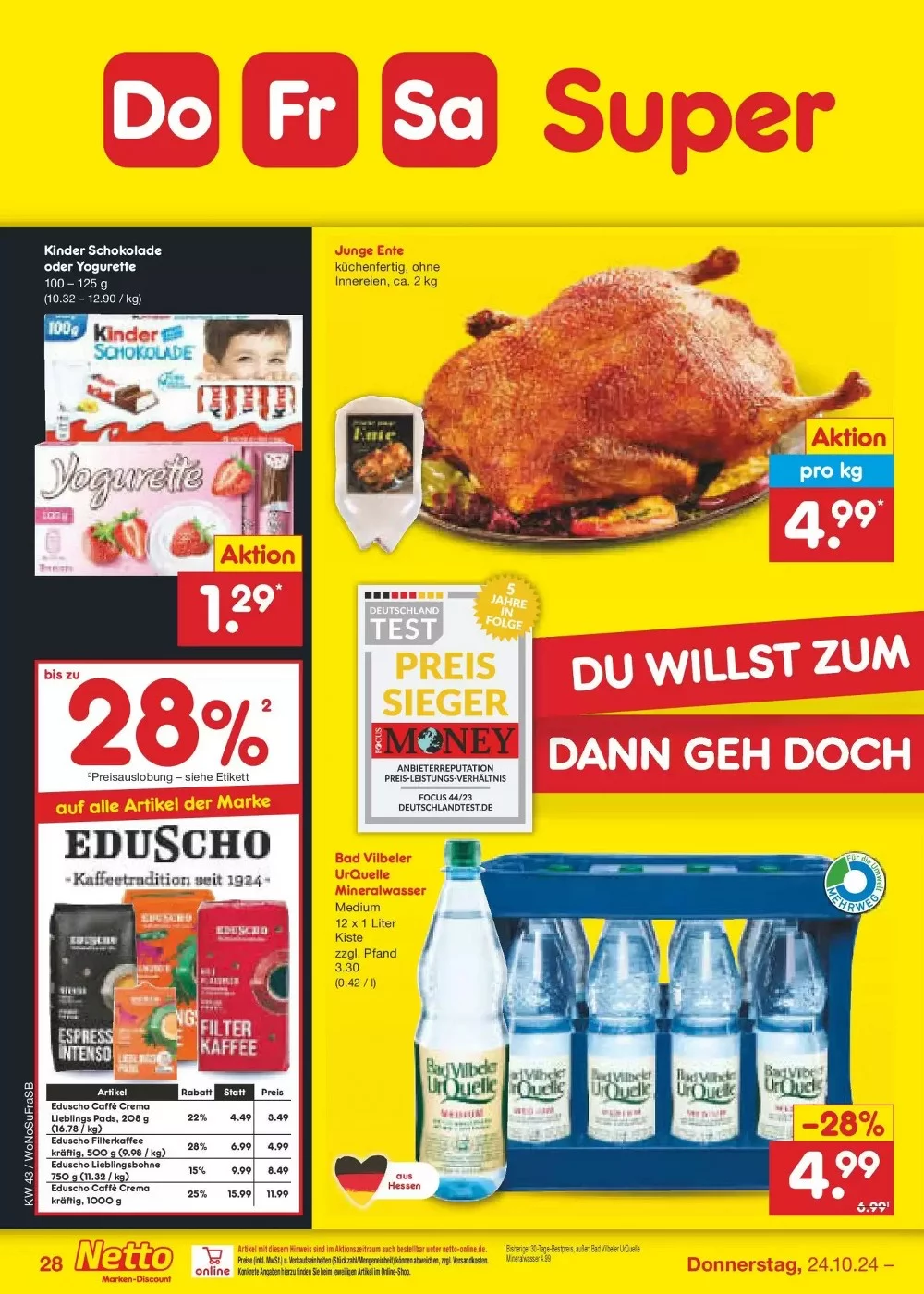 Netto Marken-Discount October 2024 Wöchentliche Angebote, Rabatte, Ermäßigungen und digitale Gutscheine.