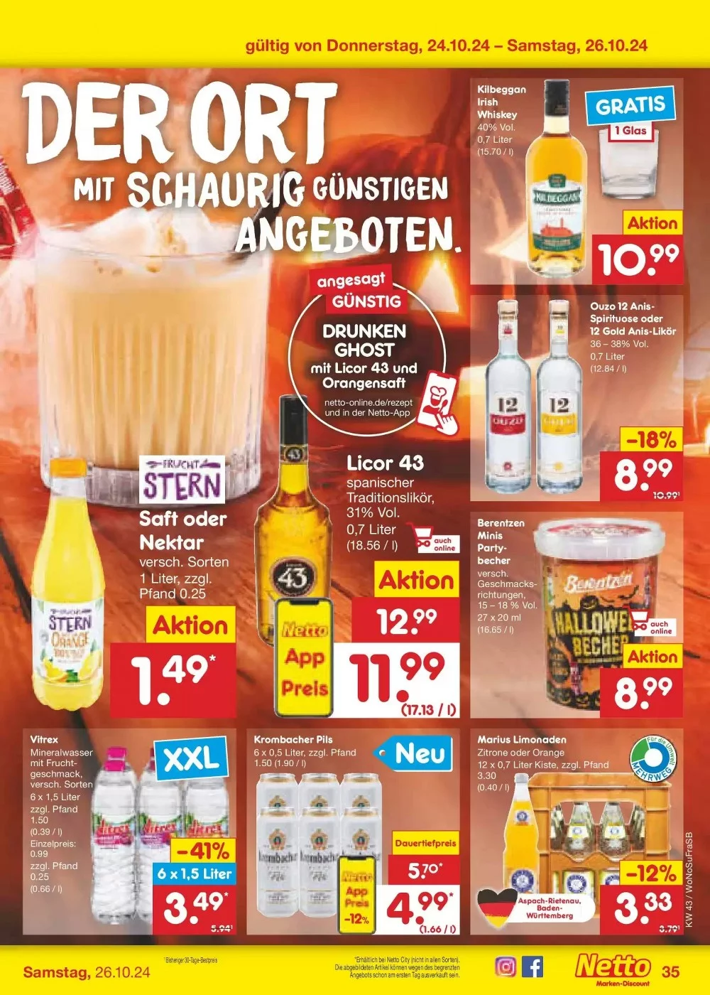 Netto Marken-Discount October 2024 Wöchentliche Angebote, Rabatte, Ermäßigungen und digitale Gutscheine.