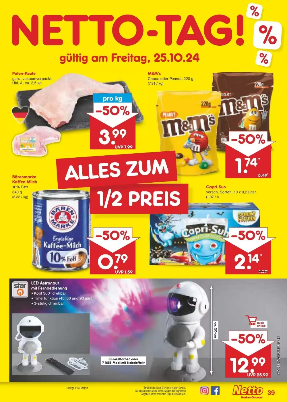 Netto Marken-Discount October 2024 Wöchentliche Angebote, Rabatte, Ermäßigungen und digitale Gutscheine.