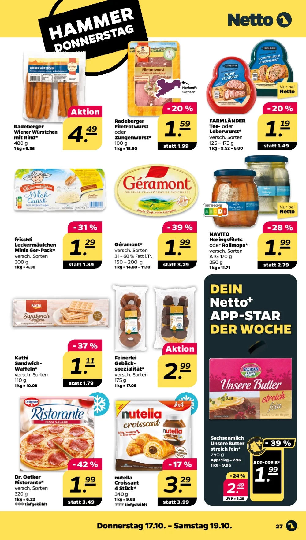 Netto October 2024 Wöchentliche Angebote, Rabatte, Ermäßigungen und digitale Gutscheine.