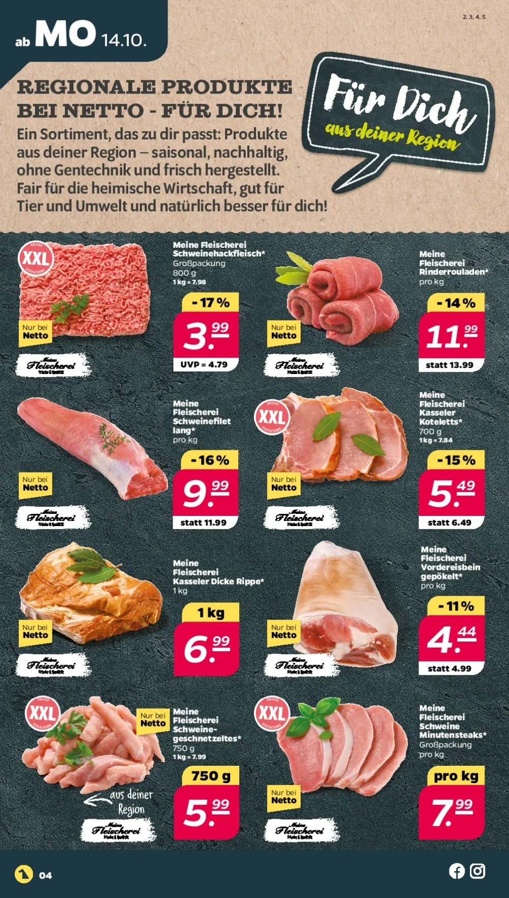 Netto October 2024 Wöchentliche Angebote, Rabatte, Ermäßigungen und digitale Gutscheine.