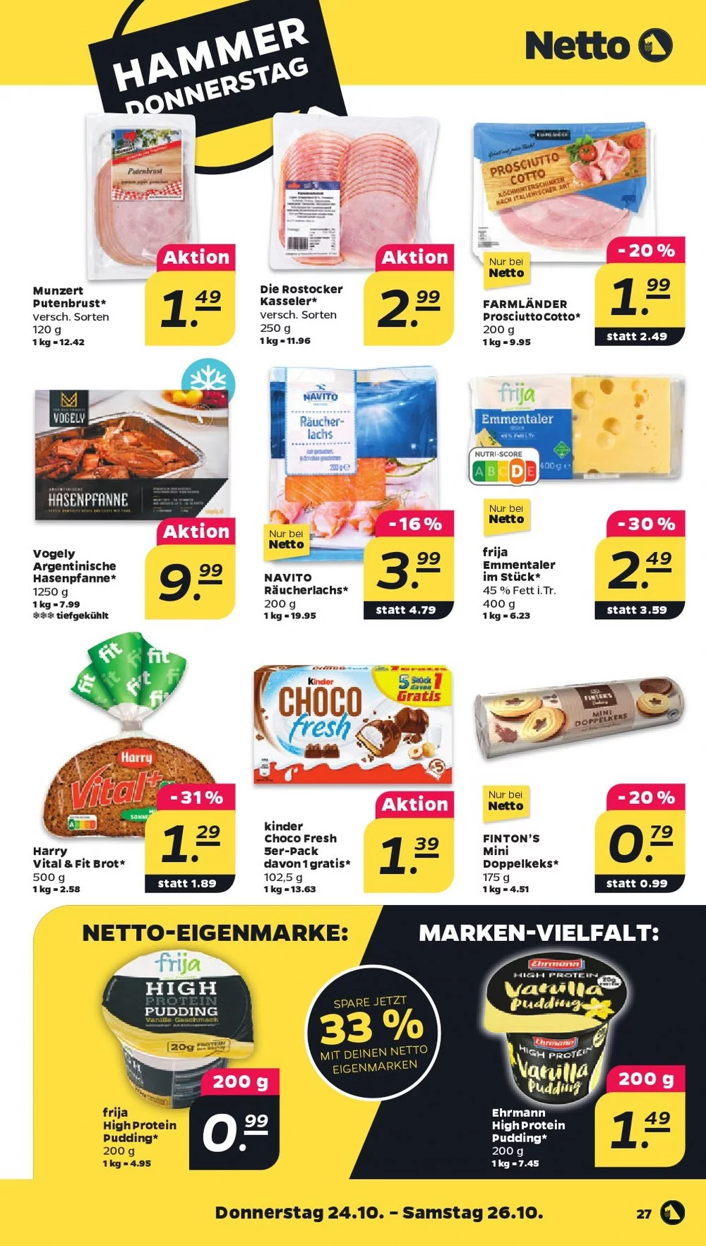 Netto Prospekt October 2024 Wöchentliche Angebote, Rabatte, Ermäßigungen und digitale Gutscheine.